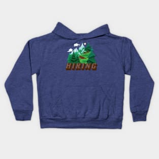 Hiking - Cool Hiker Design Kids Hoodie